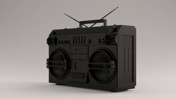 istock Black Boombox 3 Quarter Left View 1156653706