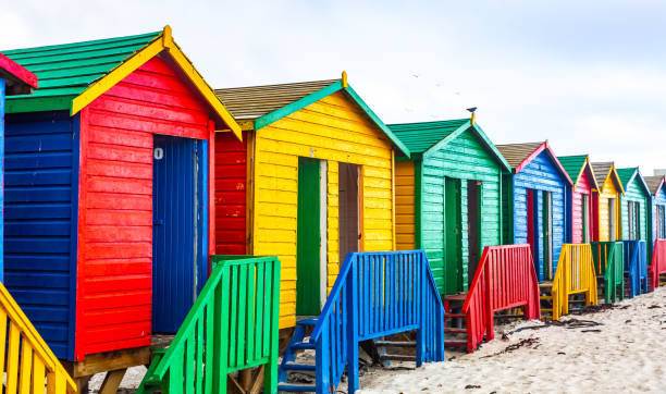 istock Muizenberg Beach houses Cape Town 1156658652