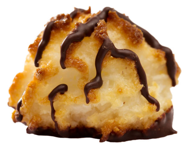 istock Coconut cookies with chocolate glaze 1156659118