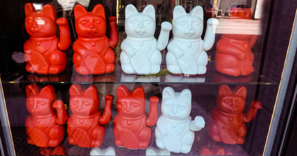 Maneki neko also known as chinese fortune cat