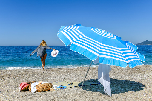 Woman on the beach