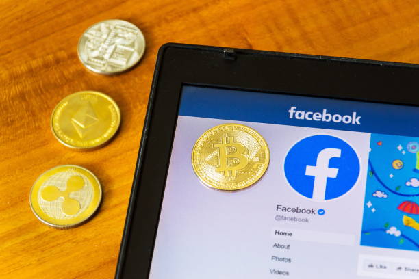 Golden ripple, bitcoin and ethereum coins lying on homepage of Facebook launching digital wallet Calibra and cryptocurrency Libra Prague, Czech Republic - June 18, 2019: Golden ripple, bitcoin and ethereum coins lying on homepage of Facebook launching digital wallet Calibra and cryptocurrency Libra on June 18, 2019 in Prague, Czech Republic. libra photos stock pictures, royalty-free photos & images
