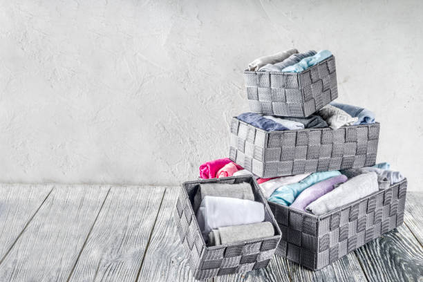 istock Vertical Marie Kondo tidying clothes method 1156676502