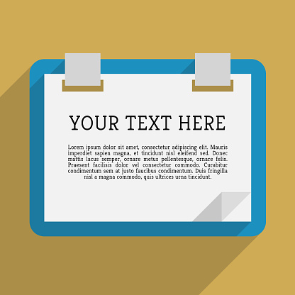 Modern Minimal Text Note Design With Sample Text Stock Illustration ...