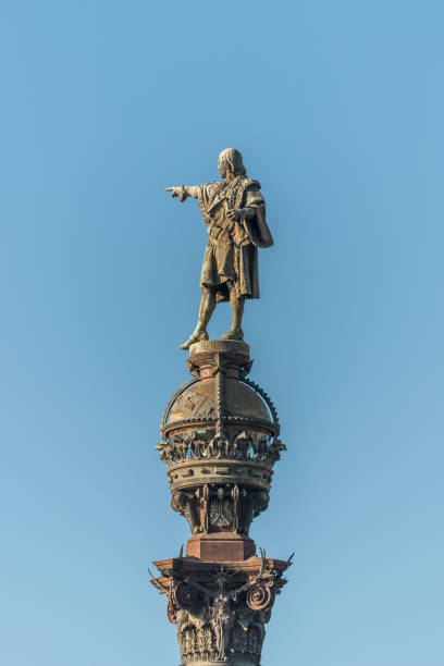 istock View of Christopher Columbus monument in Barcelona, Spain. 1156694285
