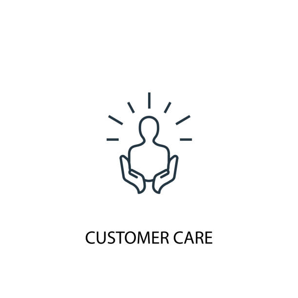 customer care concept line icon. Simple element illustration. customer care concept outline symbol design. Can be used for web and mobile UI/UX customer care concept line icon. Simple element illustration. customer care concept outline symbol design. Can be used for web and mobile UI/UX patient icons stock illustrations