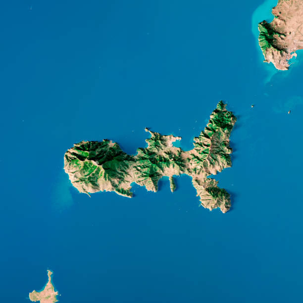 istock Elba Island Italy Topographic Map Top View Aug 2018 1156701433