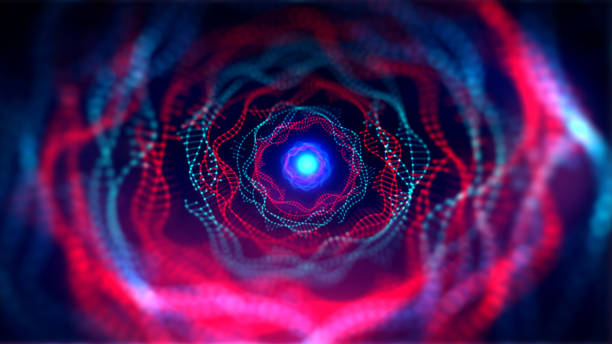 Geometric and science technology and Futuristic digital blockchain technology.