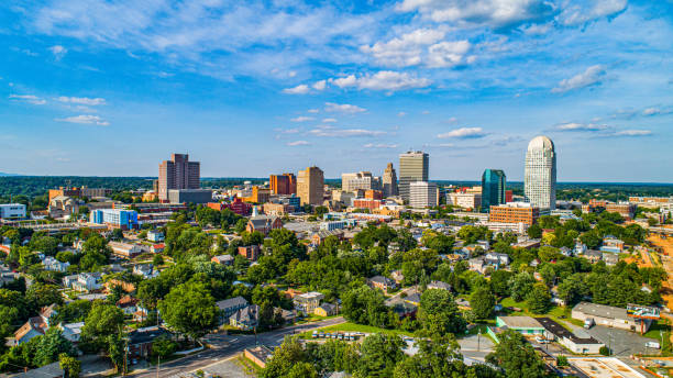 istock Downtown Winston-Salem, North Carolina NC Skyline Panorama 1156706844