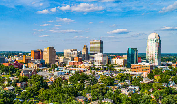 istock Downtown Winston-Salem, North Carolina NC Skyline Panorama 1156706886