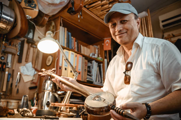 istock Turkish Musician playing rebab 1156706962