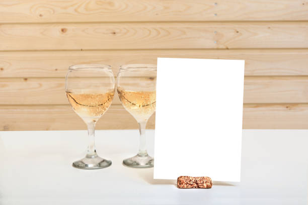 istock Wedding Menu Card, Blank Invitation Mockup, Info Card Design 1156707413