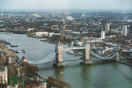 London, United Kingdom – May 27, 2023: A collection of British flags flying proudly outside the Admiralty Arch in London