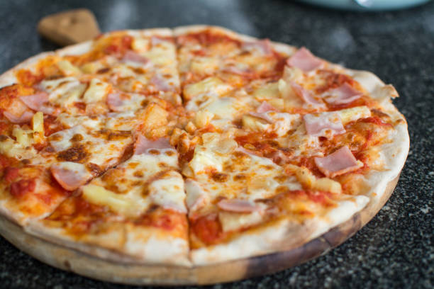 istock Pizza Carbonare with pineapple, becon 1156712010