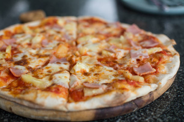 istock Pizza Carbonare with pineapple, becon 1156712030