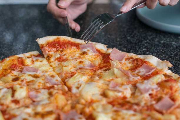 istock Pizza Carbonare with pineapple, becon 1156712045