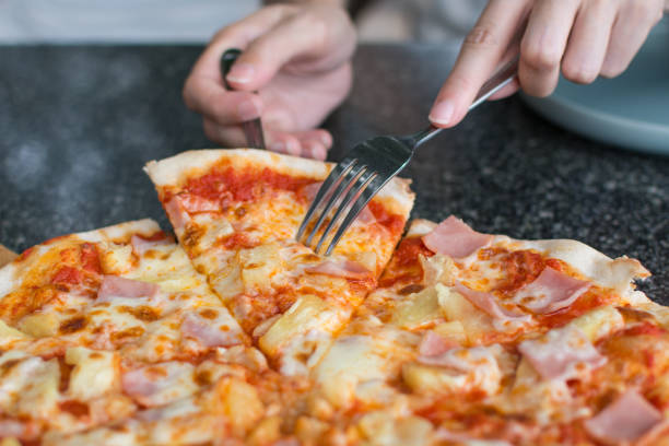 istock Pizza Carbonare with pineapple, becon 1156712046