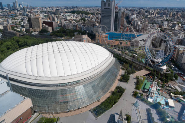東京ドーム/日本:大学野球全国大会会場(2019年6月11日) - large dome ストックフォトと画像