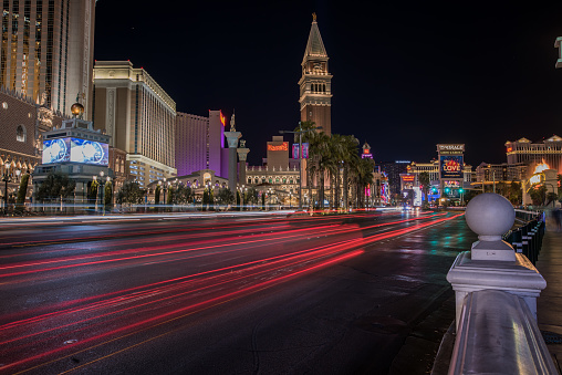Las Vegas during the night