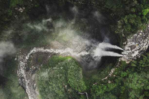istock Scenic aerial view of Madakaripura waterfall on Java 1156721051