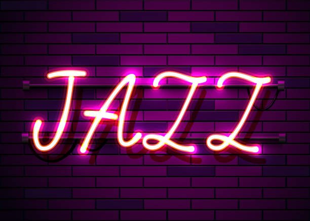 istock Neon sign, the word Jazz on dark background. Background for your design, greeting card, banner. 1156721557