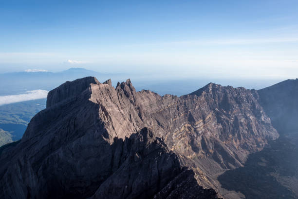 A view from 'Puncak Sejati' (3,344m) and its Caldera. Raung is the most challenging of all Java