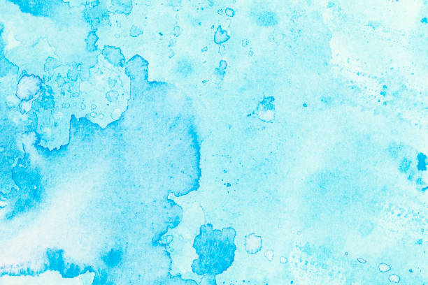 istock Abstract turquoise watercolor background 1156721648