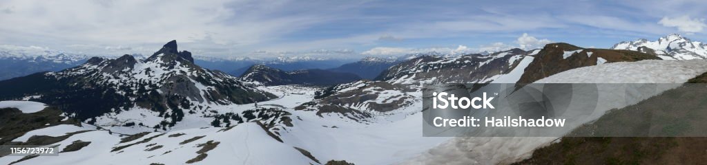 The Black Tusk Panoramic view of the Black Tusk in the Garibaldi provincial park. Adventure Stock Photo