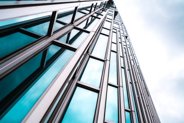 istock Architecture details Modern Building Glass facade Business background 1156724010