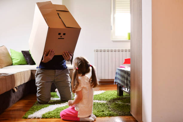istock Dad pretends to be a robot 1156724244