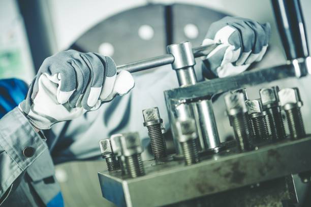 istock Metalworking Industry Lathe 1156731846
