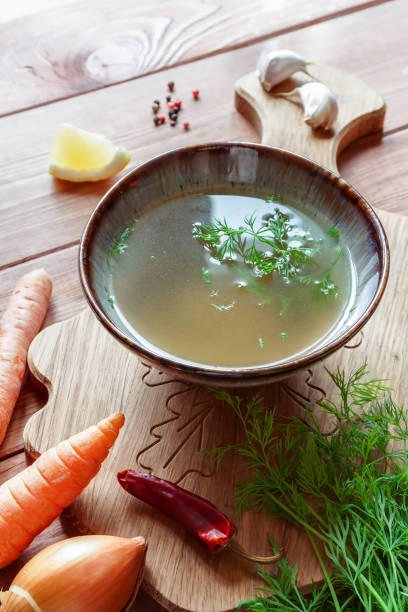 istock Healing slow cooking Asian bone broth soup 1156741332