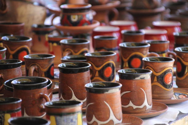 Hand craft and local food in an Armenian market