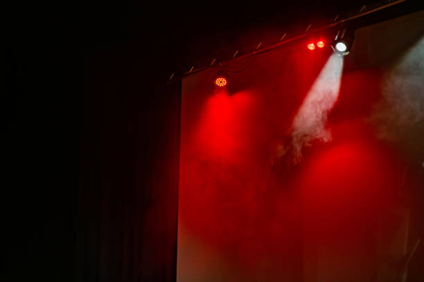 Concert lights with smoke