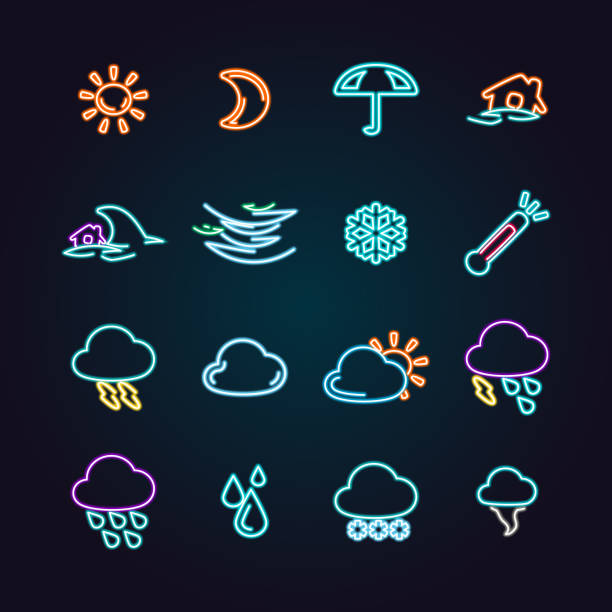 illustrazioni stock, clip art, cartoni animati e icone di tendenza di meteo - sun weather symbol computer icon