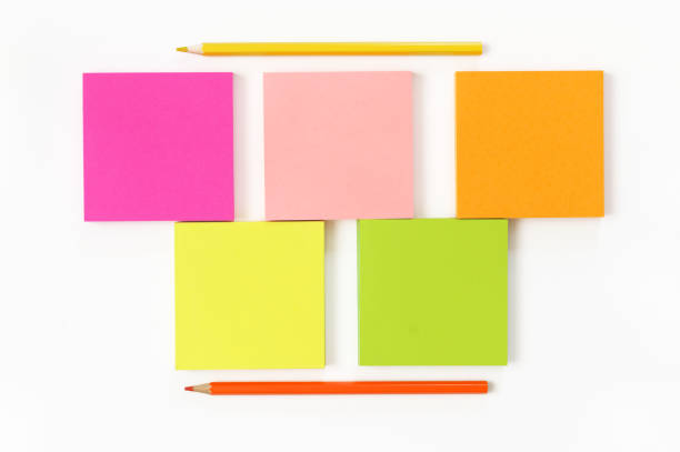 istock Colorful stationery set on white 1156745420