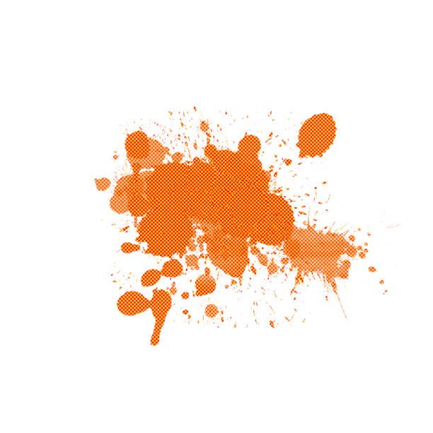 istock red yellow ink splash effect random shape asymmetric design element isolated on white art splatter background template 1156747787