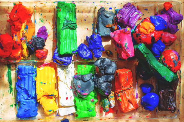 istock pieces of colored plasticine are on the table 1156750900