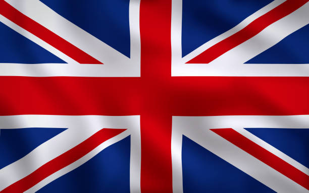 British Flag Image Full Frame United Kingdom British Flag Waving Background Texture west midlands photos stock pictures, royalty-free photos & images