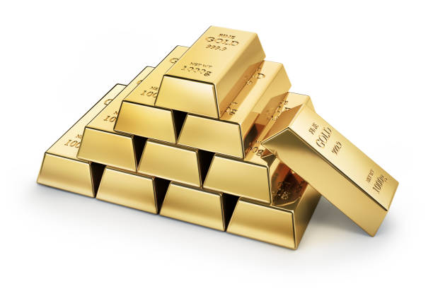 istock Stack of gold bars product intake 1156757527