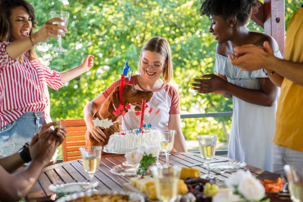 istock Celebrating dog birthday 1156757614