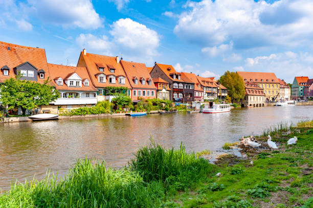 Ambiente Little Venice of Michaelsberg Abbey-Bamberg, Bavaria, Germany Bamberg, Bavaria, Germany klein venedig photos stock pictures, royalty-free photos & images