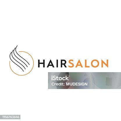 istock Hair salon logo 1156763646