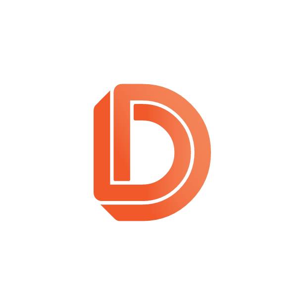 ilustraciones, imágenes clip art, dibujos animados e iconos de stock de carta del logotipo vectorial d - a d