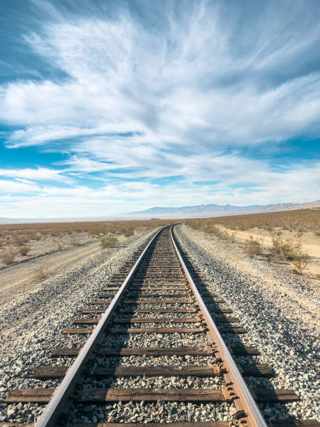 Railroad Tracks in Death Valley, Californai.