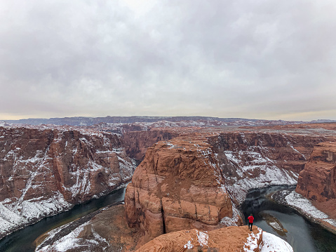 The horseshoe Bend, Colorado River, Arizona.