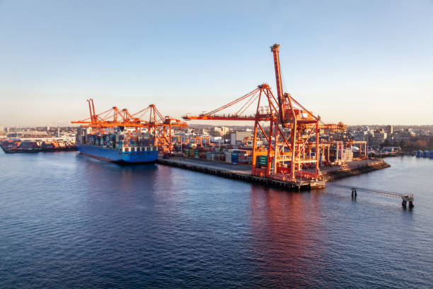 Gantry Cranes at Container Terminals Vancouver, BC