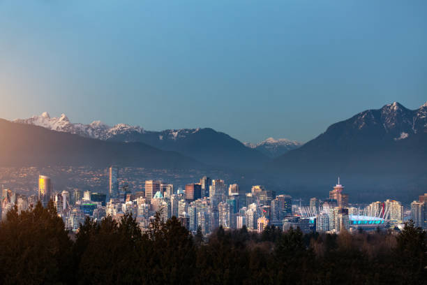 istock Wide angle view of downtown Vancouver from Queen Elizabeth Park 1156765763