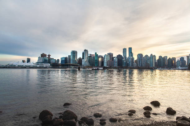 istock Coal Harbor financial district in downtown Vancouver, view from Stanley park 1156767227