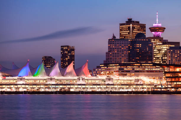 istock Canada Place in downtown Vancouver at night 1156768876